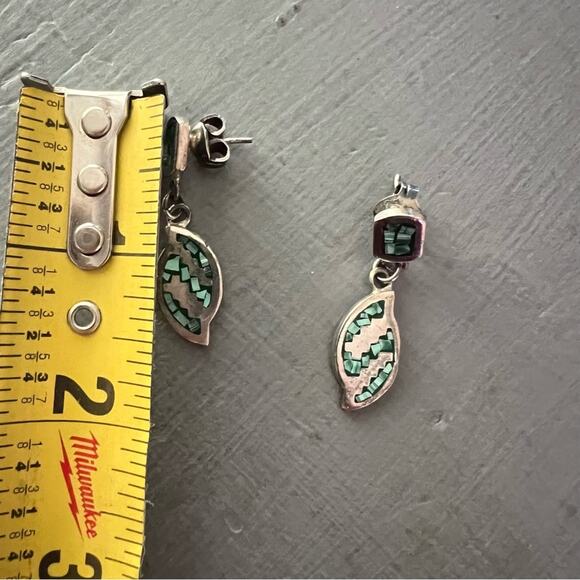 Taxco Mexico 925 Sterling Silver Turquoise inlay Bracelet - Picture 8 of 8